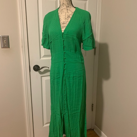 Whistles Micro Spot Button Dress size 10 - Picture 3 of 8